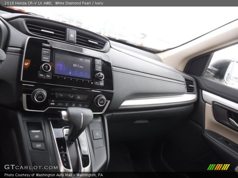 White Diamond Pearl / Ivory 2018 Honda CR-V LX AWD