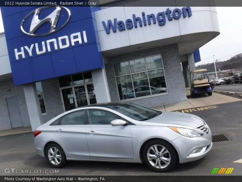 Radiant Silver / Gray 2012 Hyundai Sonata Limited