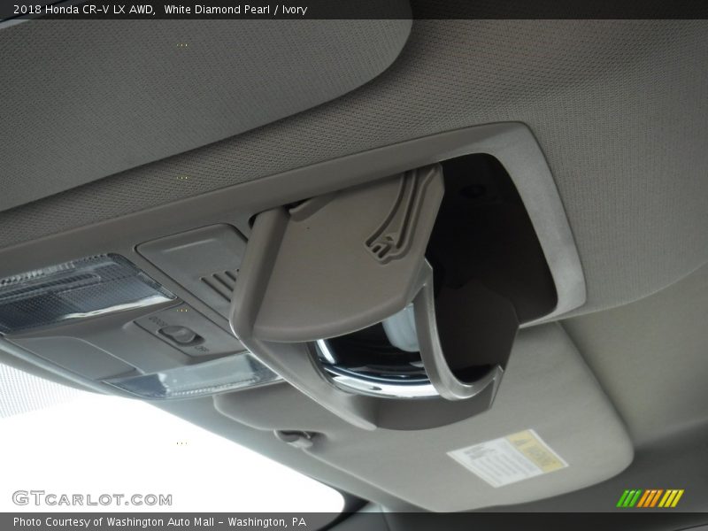 White Diamond Pearl / Ivory 2018 Honda CR-V LX AWD