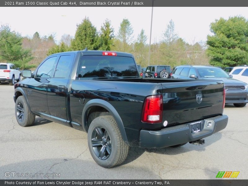 Diamond Black Crystal Pearl / Black 2021 Ram 1500 Classic Quad Cab 4x4
