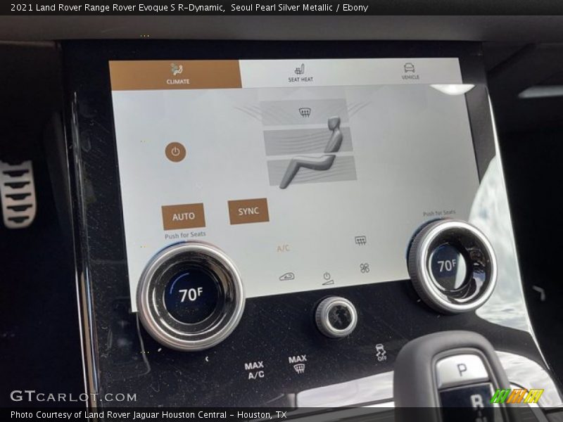 Controls of 2021 Range Rover Evoque S R-Dynamic