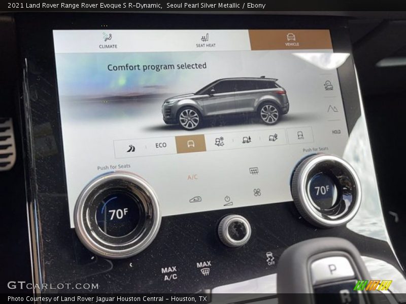Controls of 2021 Range Rover Evoque S R-Dynamic