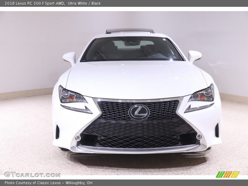 Ultra White / Black 2018 Lexus RC 300 F Sport AWD