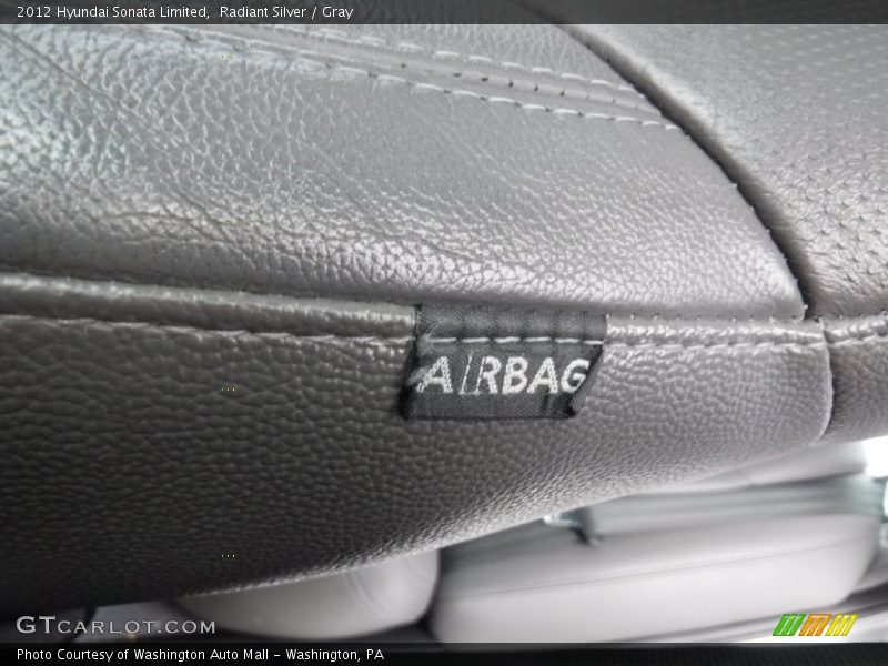 Radiant Silver / Gray 2012 Hyundai Sonata Limited