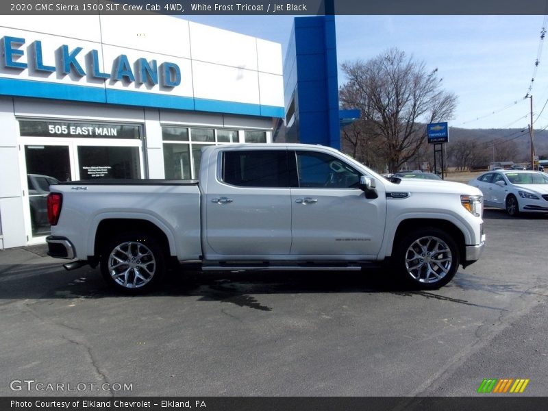 White Frost Tricoat / Jet Black 2020 GMC Sierra 1500 SLT Crew Cab 4WD