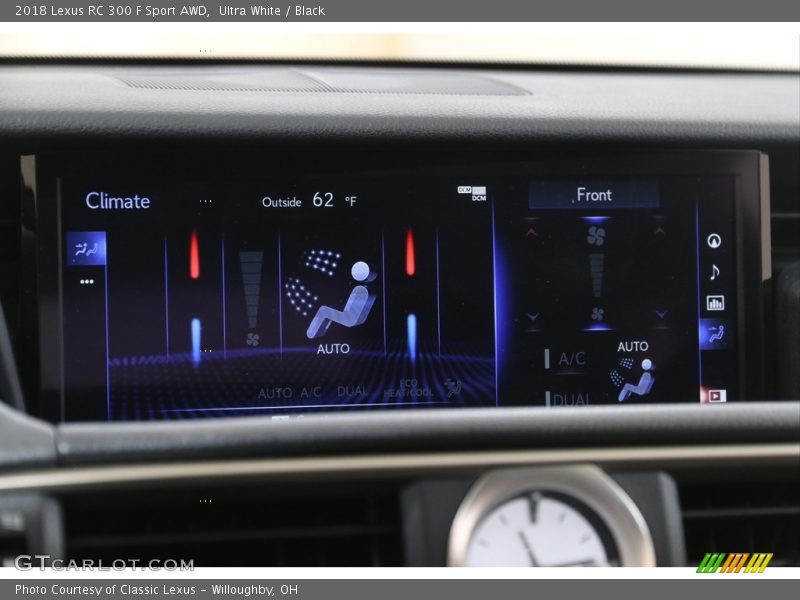 Ultra White / Black 2018 Lexus RC 300 F Sport AWD
