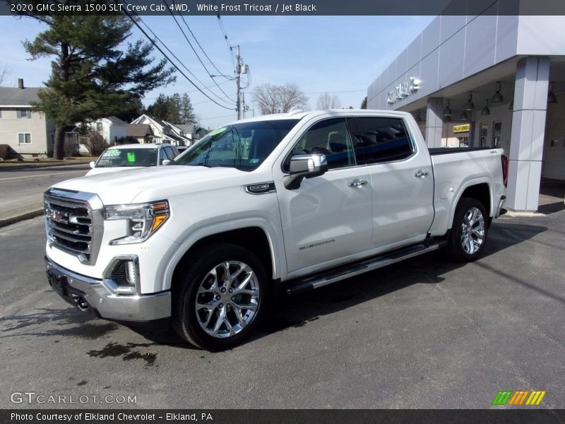 White Frost Tricoat / Jet Black 2020 GMC Sierra 1500 SLT Crew Cab 4WD