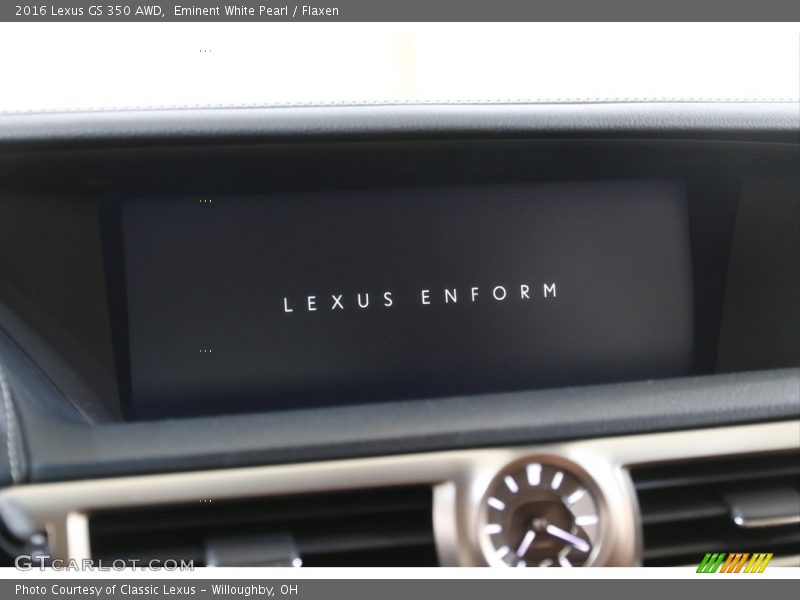 Eminent White Pearl / Flaxen 2016 Lexus GS 350 AWD