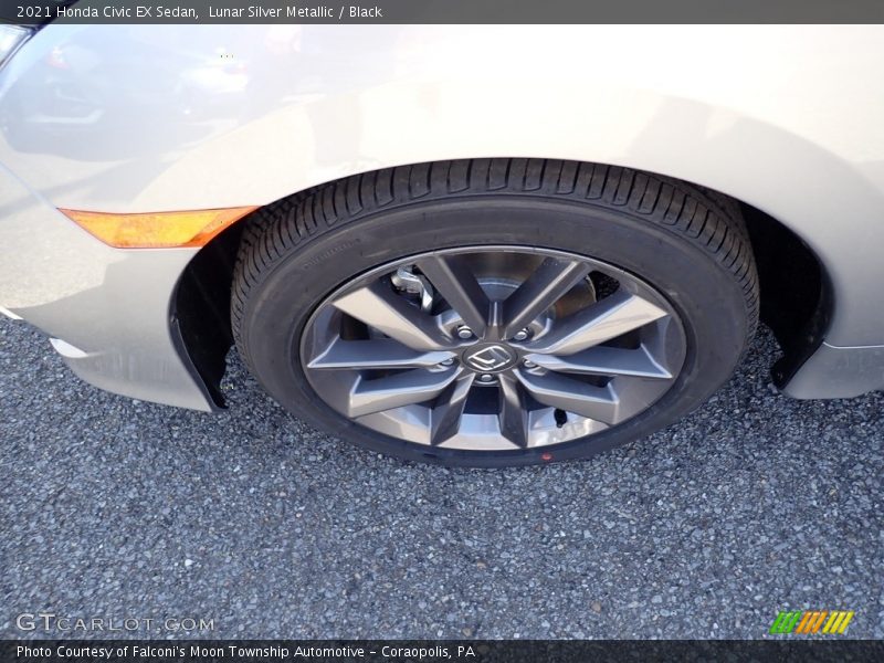 Lunar Silver Metallic / Black 2021 Honda Civic EX Sedan