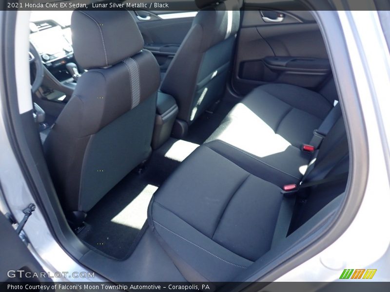 Lunar Silver Metallic / Black 2021 Honda Civic EX Sedan