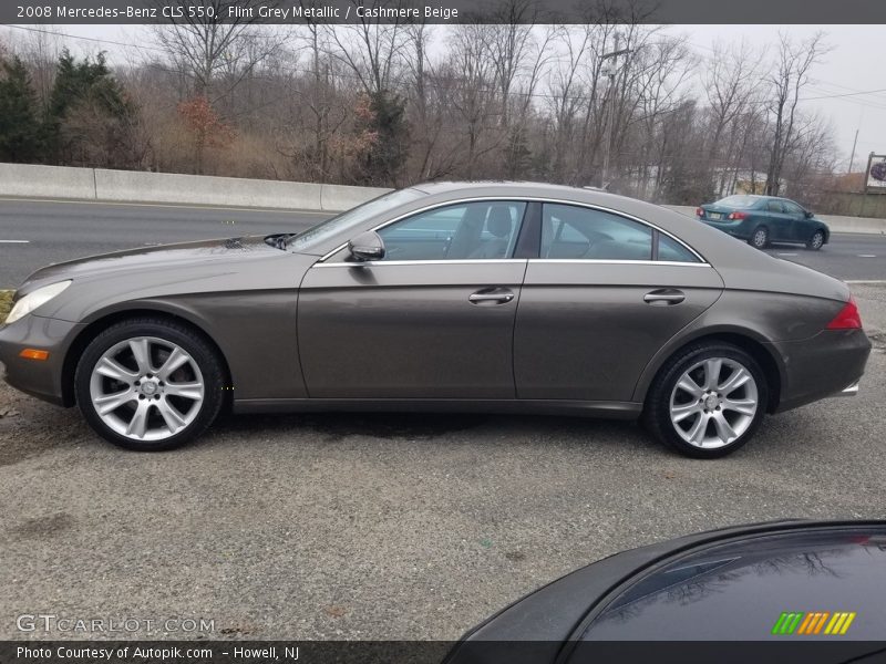 Flint Grey Metallic / Cashmere Beige 2008 Mercedes-Benz CLS 550