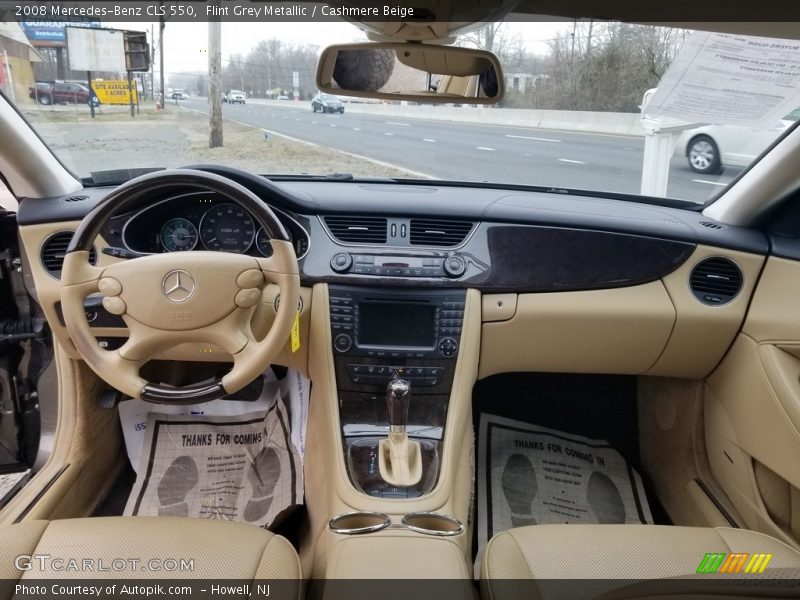 Flint Grey Metallic / Cashmere Beige 2008 Mercedes-Benz CLS 550