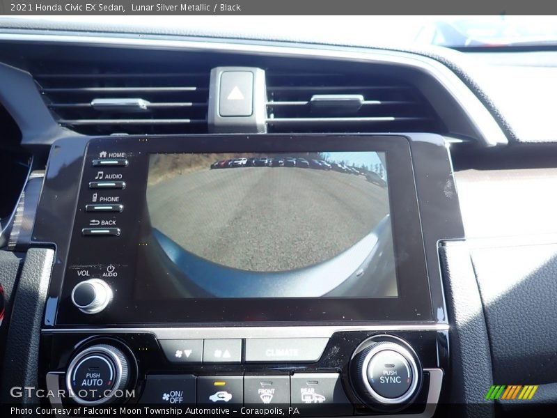 Lunar Silver Metallic / Black 2021 Honda Civic EX Sedan