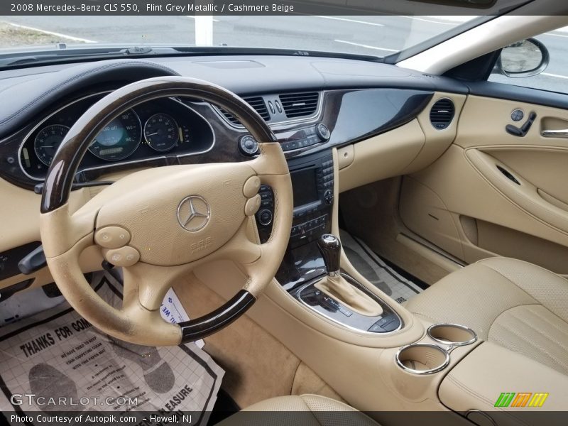 Flint Grey Metallic / Cashmere Beige 2008 Mercedes-Benz CLS 550