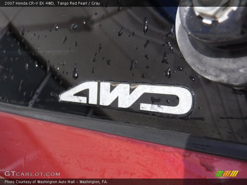 Tango Red Pearl / Gray 2007 Honda CR-V EX 4WD
