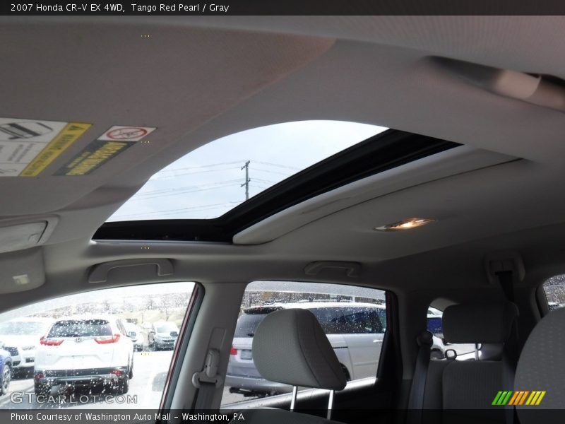 Tango Red Pearl / Gray 2007 Honda CR-V EX 4WD