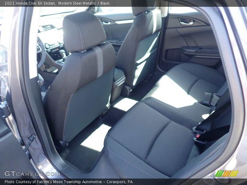 Modern Steel Metallic / Black 2021 Honda Civic EX Sedan