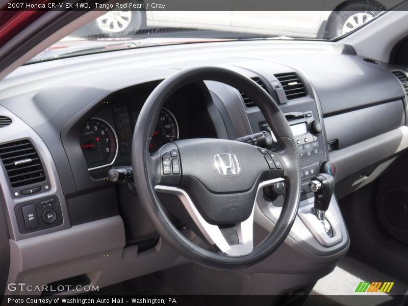 Tango Red Pearl / Gray 2007 Honda CR-V EX 4WD