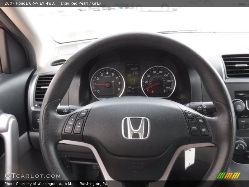 Tango Red Pearl / Gray 2007 Honda CR-V EX 4WD