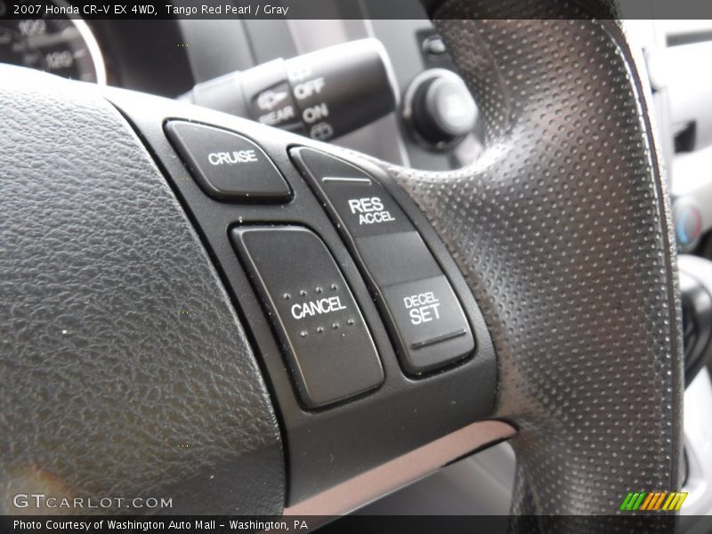 Tango Red Pearl / Gray 2007 Honda CR-V EX 4WD
