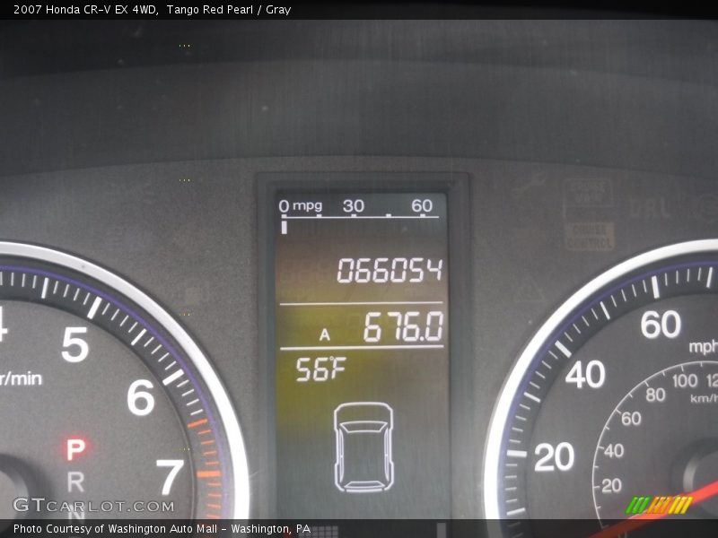 Tango Red Pearl / Gray 2007 Honda CR-V EX 4WD