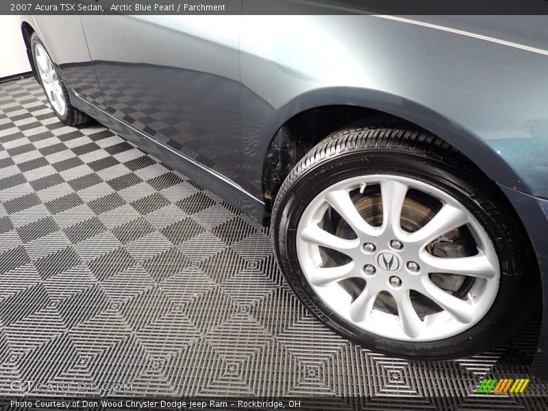 Arctic Blue Pearl / Parchment 2007 Acura TSX Sedan