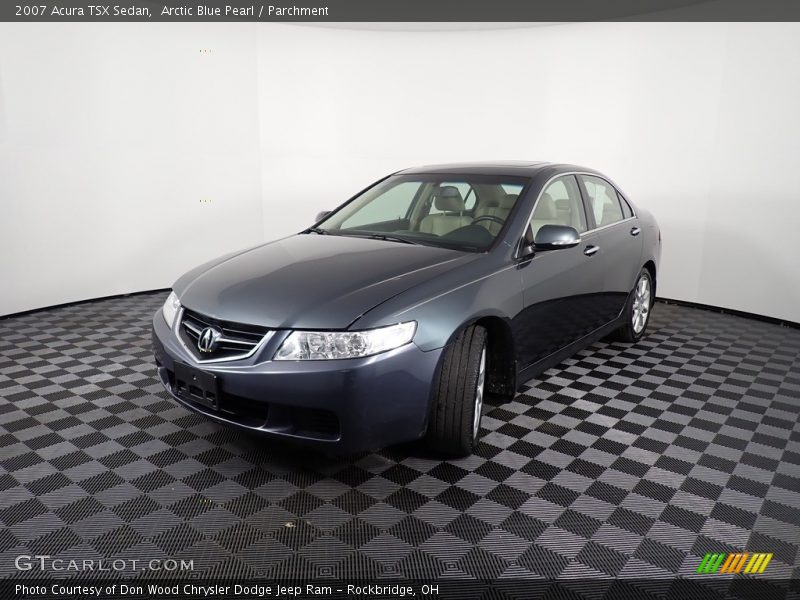 Arctic Blue Pearl / Parchment 2007 Acura TSX Sedan