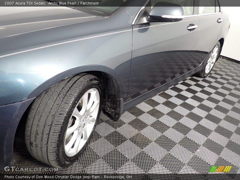 Arctic Blue Pearl / Parchment 2007 Acura TSX Sedan