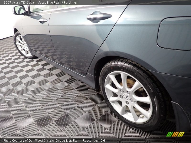 Arctic Blue Pearl / Parchment 2007 Acura TSX Sedan