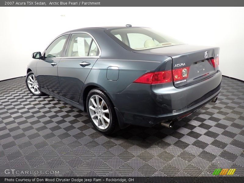 Arctic Blue Pearl / Parchment 2007 Acura TSX Sedan