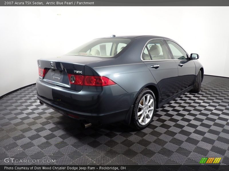 Arctic Blue Pearl / Parchment 2007 Acura TSX Sedan