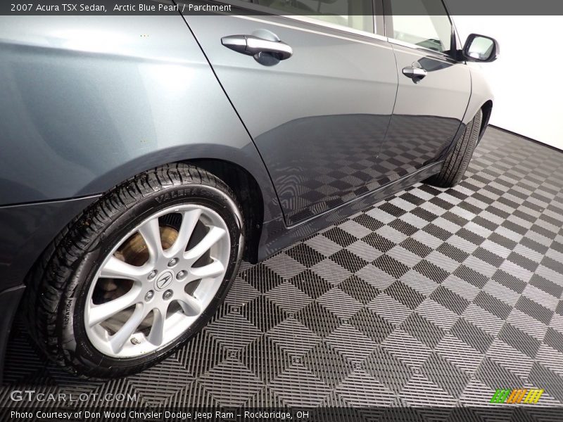 Arctic Blue Pearl / Parchment 2007 Acura TSX Sedan