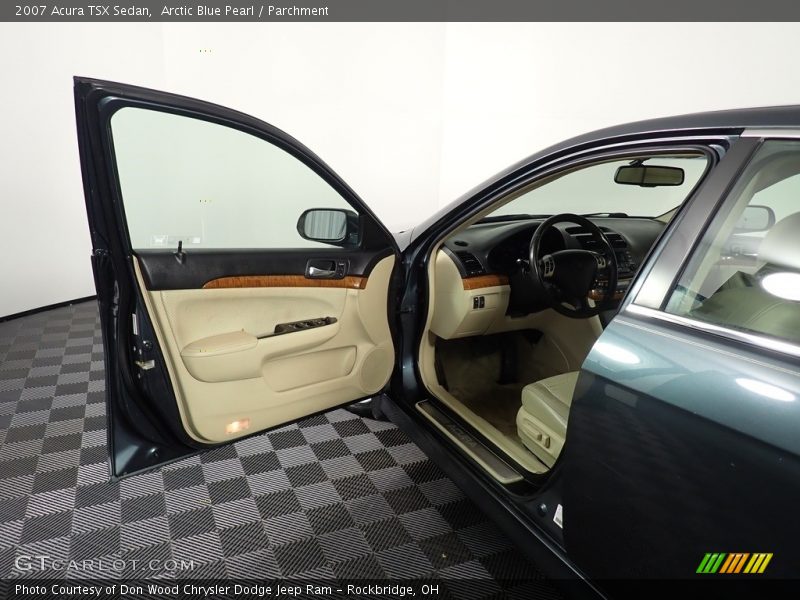 Arctic Blue Pearl / Parchment 2007 Acura TSX Sedan