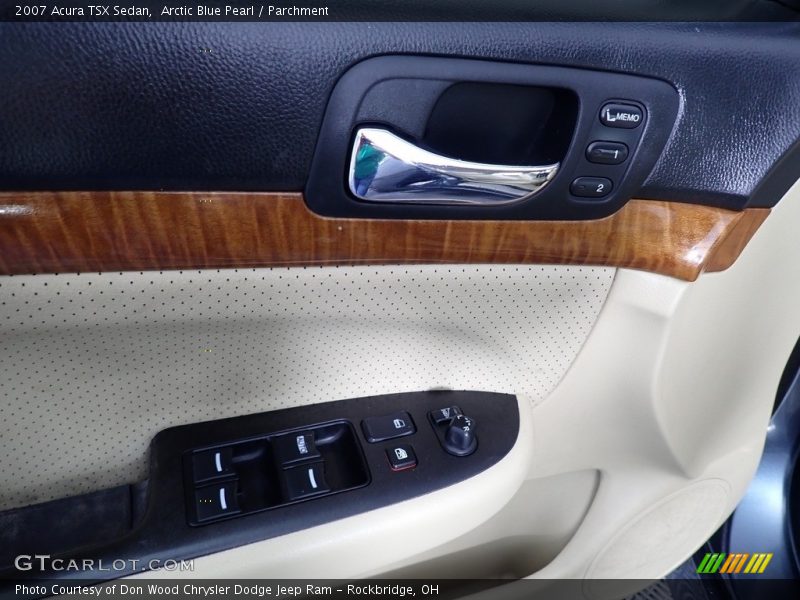 Arctic Blue Pearl / Parchment 2007 Acura TSX Sedan