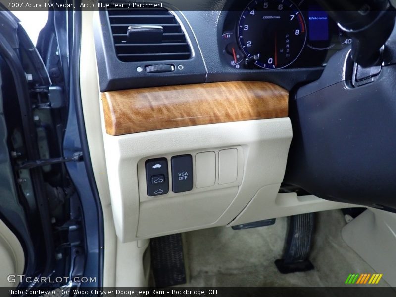 Arctic Blue Pearl / Parchment 2007 Acura TSX Sedan