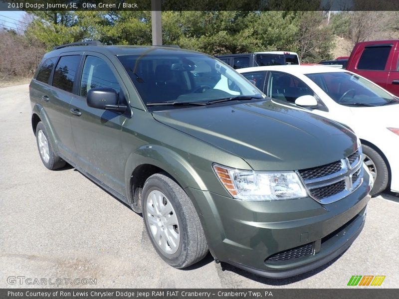 Olive Green / Black 2018 Dodge Journey SE