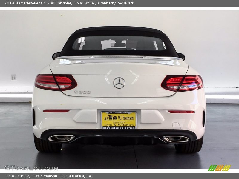 Polar White / Cranberry Red/Black 2019 Mercedes-Benz C 300 Cabriolet