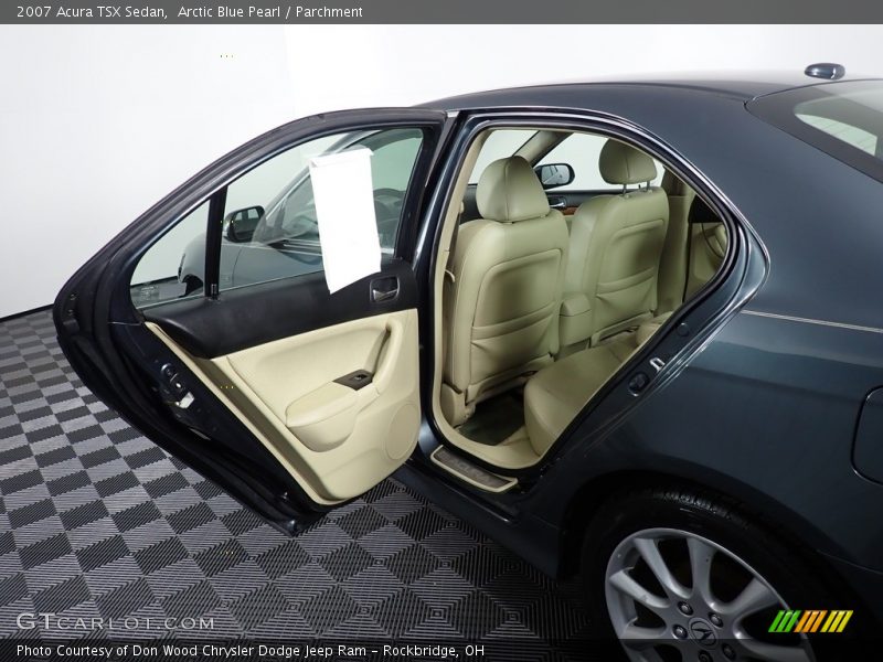 Arctic Blue Pearl / Parchment 2007 Acura TSX Sedan