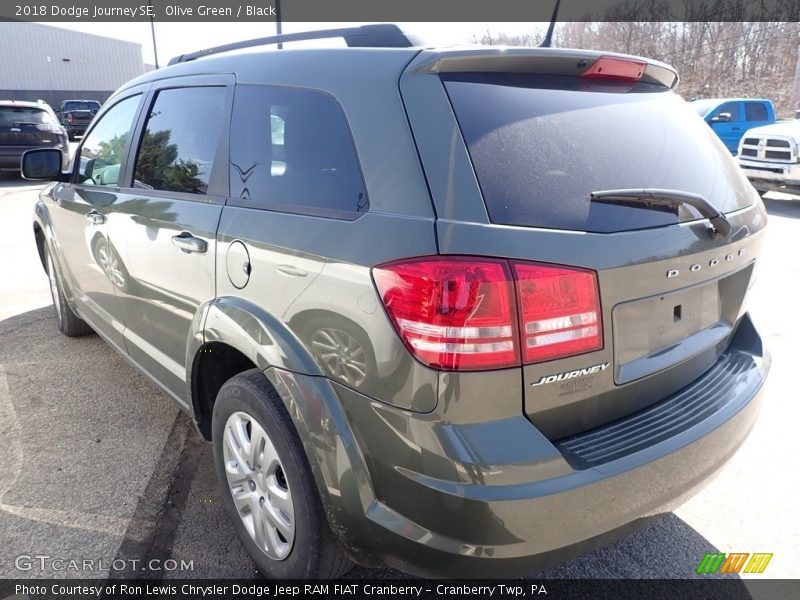 Olive Green / Black 2018 Dodge Journey SE
