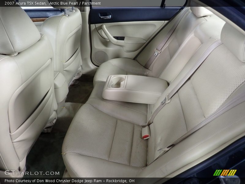 Arctic Blue Pearl / Parchment 2007 Acura TSX Sedan