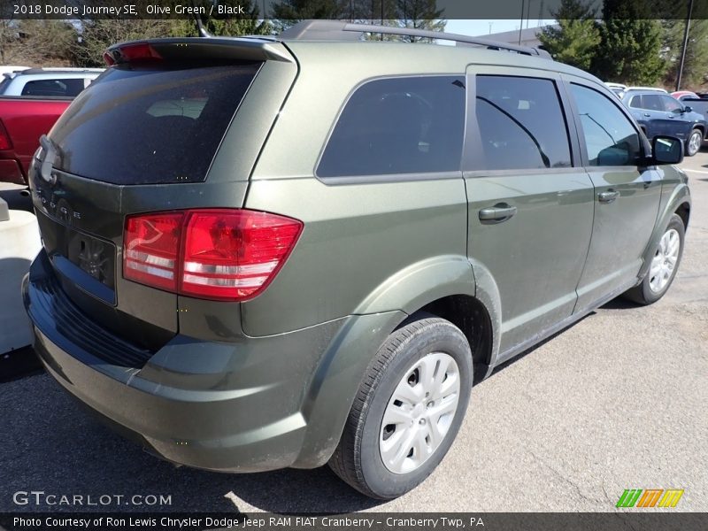 Olive Green / Black 2018 Dodge Journey SE