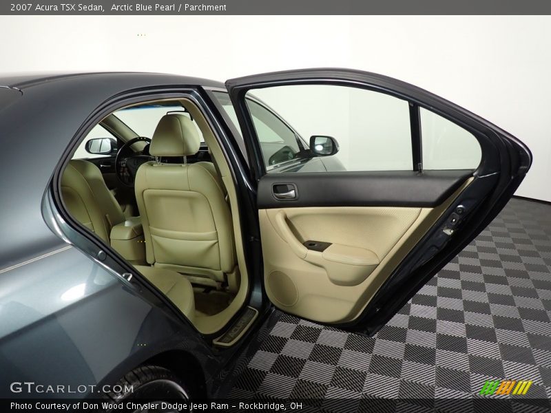 Arctic Blue Pearl / Parchment 2007 Acura TSX Sedan