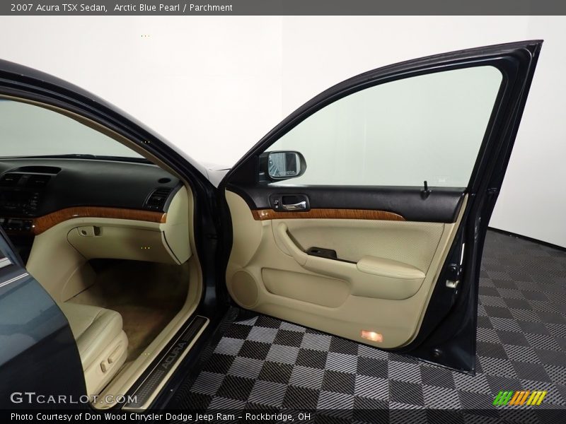 Arctic Blue Pearl / Parchment 2007 Acura TSX Sedan