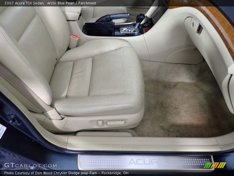 Arctic Blue Pearl / Parchment 2007 Acura TSX Sedan
