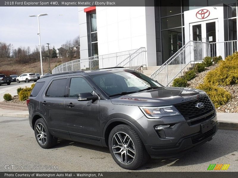 Magnetic Metallic / Ebony Black 2018 Ford Explorer Sport 4WD