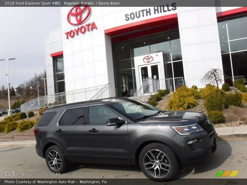 Magnetic Metallic / Ebony Black 2018 Ford Explorer Sport 4WD