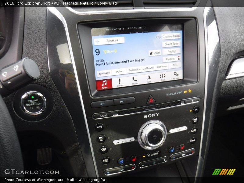 Magnetic Metallic / Ebony Black 2018 Ford Explorer Sport 4WD