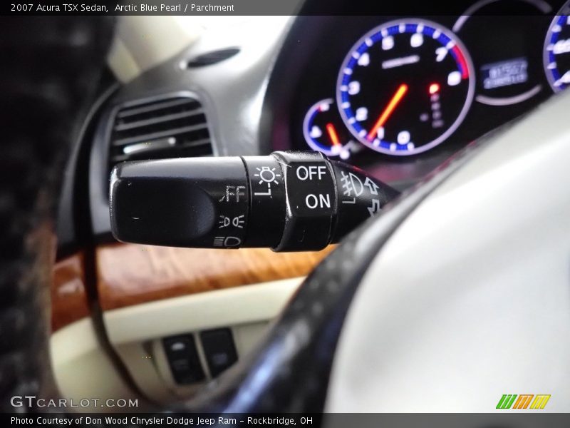 Arctic Blue Pearl / Parchment 2007 Acura TSX Sedan