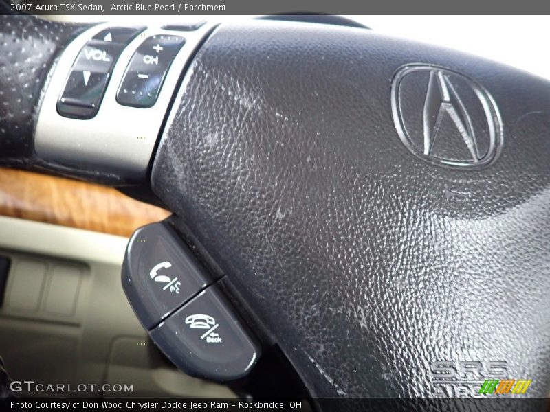 Arctic Blue Pearl / Parchment 2007 Acura TSX Sedan