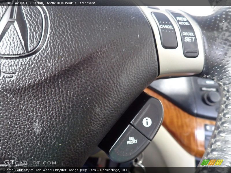 Arctic Blue Pearl / Parchment 2007 Acura TSX Sedan